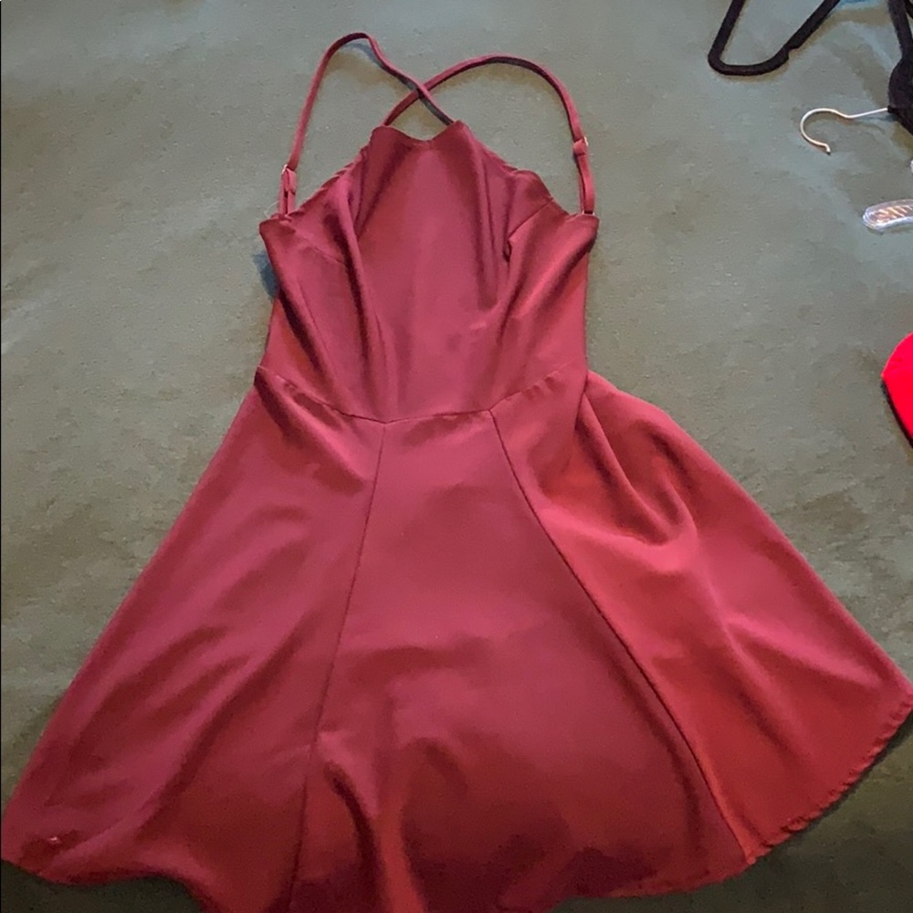 Brandy Melville maroon dress
